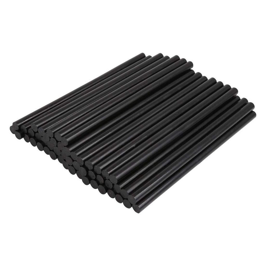  [AUSTRALIA] - X AUTOHAUX 50 Pcs 7mm X 150mm Hot Glue Sticks Auto Body Paintless Dent Removal Repair Black for Car