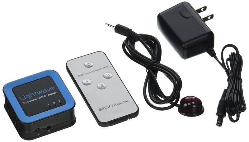  [AUSTRALIA] - Sewell Direct SW-30537 Lightwave 3x1 Optical Toslink Switch with Remote