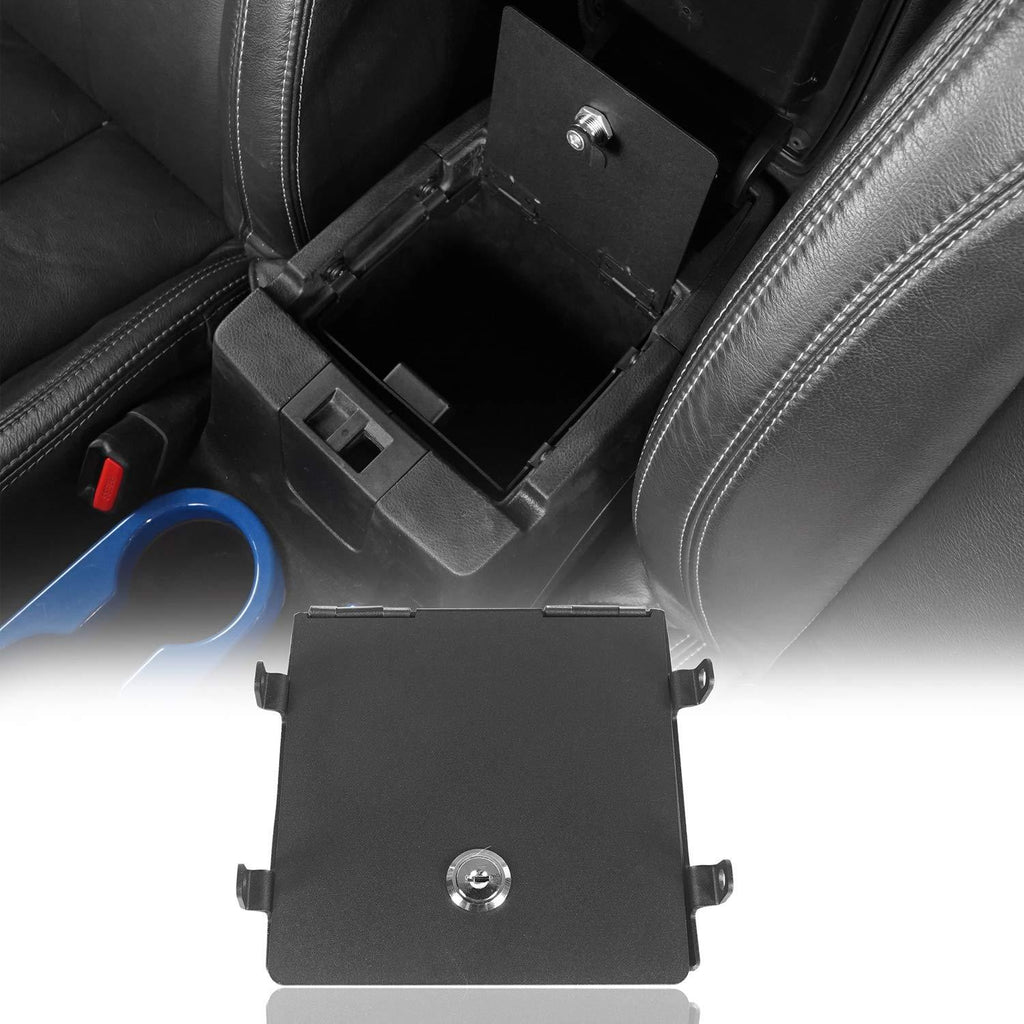  [AUSTRALIA] - Hooke Road Extra Storage Center Console Organizer Insert Tray Armrest Lock Vault Box for 2011-2018 Jeep JK Wrangler & Unlimited Sport Sahara Rubicon