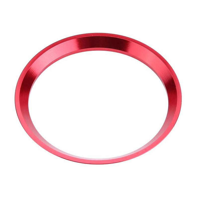 [AUSTRALIA] - Car Steering Wheel Logo Decorative Ring, Car Steering Wheel Ring Cover Trim for CLA GLK A Class W204 W246 W176 W117 C117 (Red) Red
