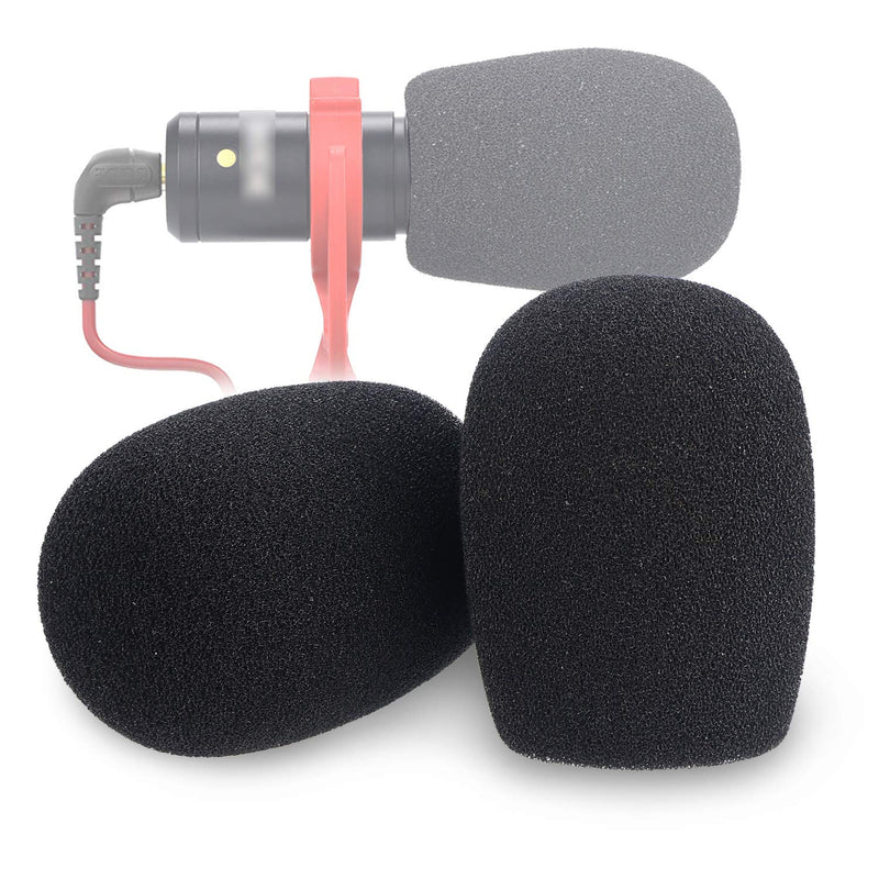  [AUSTRALIA] - YOUSHARES VideoMicro Windscreen Foam Filter - Wind Shield Deadcat Fits Rode VideoMic Me Me-L Compact Microphone (2 Pack)