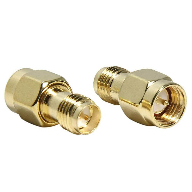 [AUSTRALIA] - SMA WiFi Adapter, 10-Pack SMA Male to RP-SMA Female Adapter Connector RFAdapter for LTE Router, WiFi Antennas, FPV Drones, Camera
