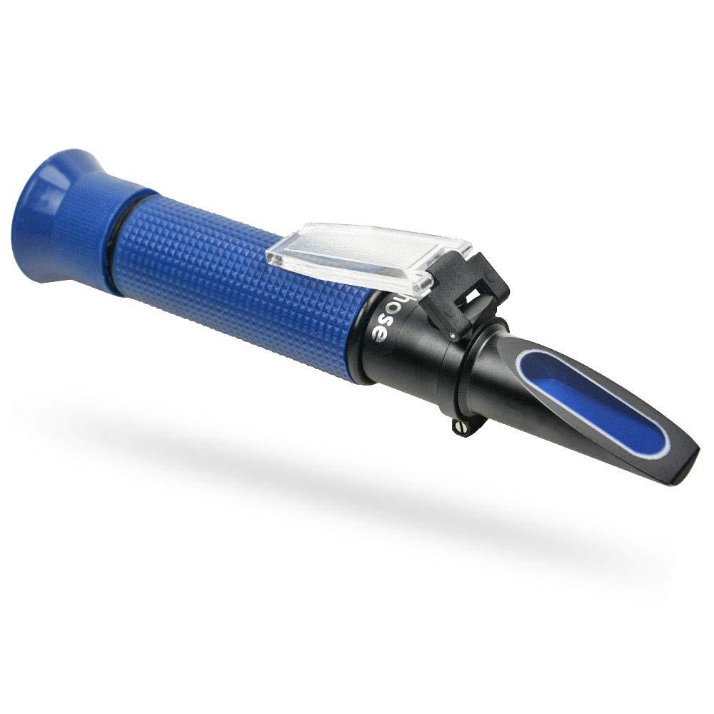 Alcohol Refractometer of 0-80% Volume Percent Scale Range, for Alcohol Content Measurement in Alcohol Liquor Production, Distilled Beverages, Homebrew, with Automatic Temperature Compensation Function - LeoForward Australia