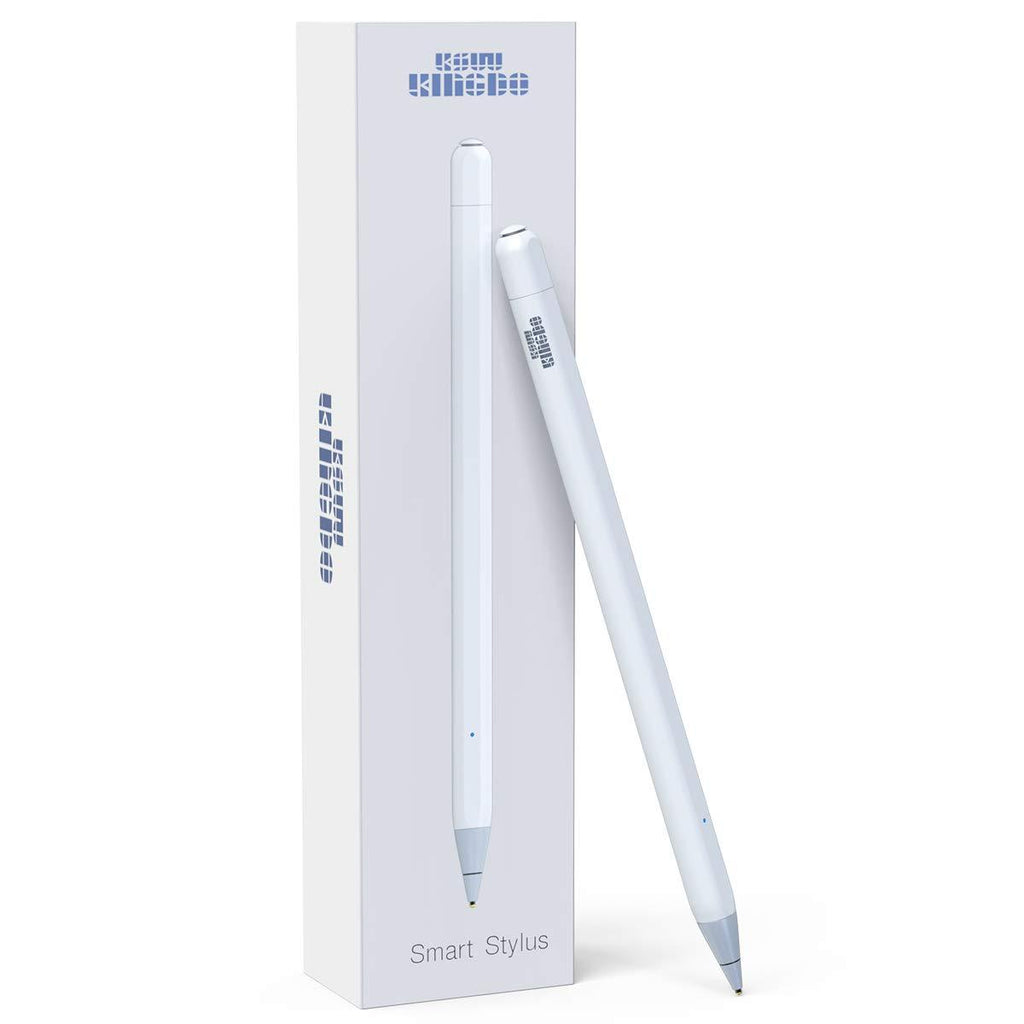 iPad Stylus, Stylus for iPhone, KSW KINGDO Rechargeable Stylus Pen for iPhone and iPad/iPad Pro. 1.4mm Fine Tip for Drawing and Writing (White) White - LeoForward Australia