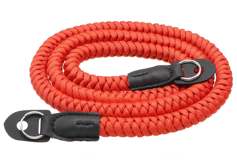  [AUSTRALIA] - HITHUT Paracord Woven Camera Neck Shoulder Strap Belt Hand Made For Canon Nikon Sony Olympus Pentax Fujifilm Panasonic SLR DSLR Digital Mirrorless Cameras 42 inch Red 105cm/42inch