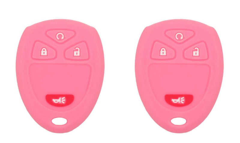  [AUSTRALIA] - KAWIHEN Silicone Protector Cover Fit for Buick Cadillac Chevrolet Chevy GMC Pontiac Saturn 4 Buttons Key Fob OUC60270 OUC60221 M3N5WY8109 850K60270 850K60221