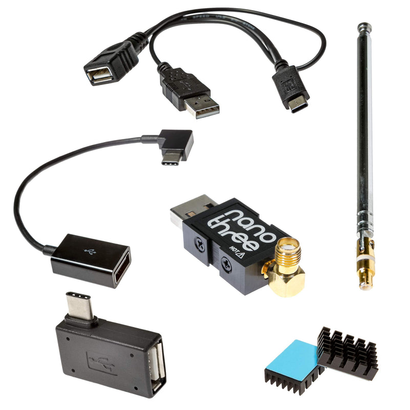  [AUSTRALIA] - NESDR Nano 3 OTG, USB-C Edition - Tiny Premium RTL-SDR Bundle for Android and Other USB On-The-Go (OTG) Host Devices. The Smallest RTL2832U & R820T2 Software Defined Radio (SDR) in The World!