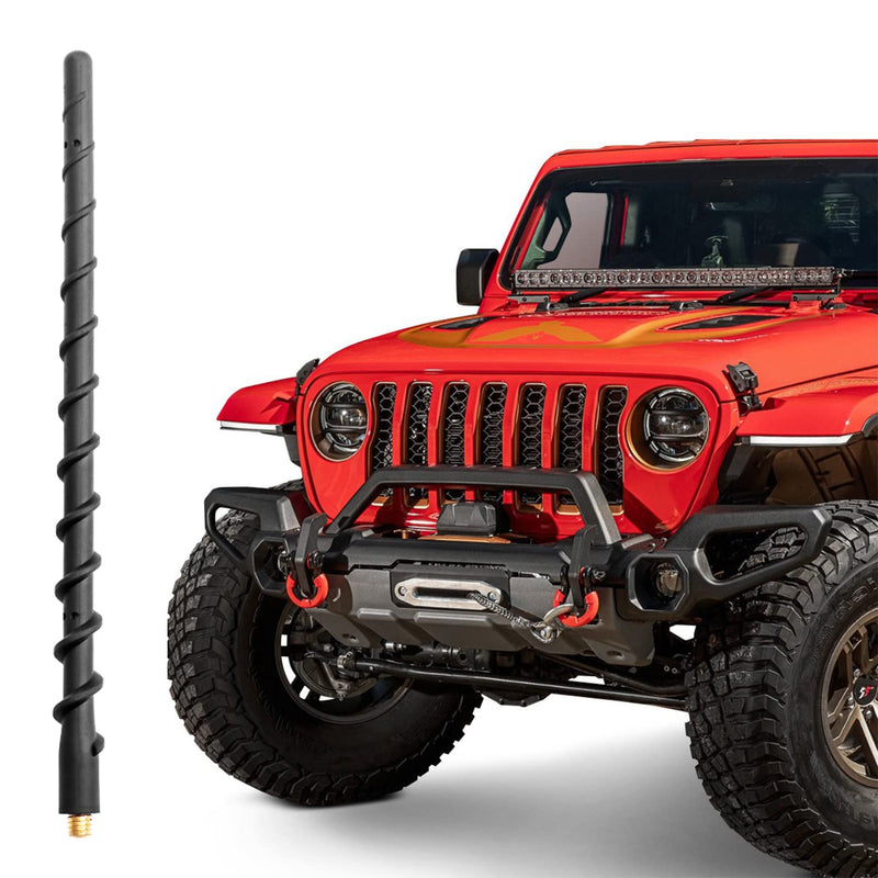  [AUSTRALIA] - VOFONO Short Antenna fits Jeep Wrangler Gladiator JK JL JT Unlimited 2007-2023 Jeep Wrangler Accessories, 8 Inch Replacement Antenna Jeep Car Truck Antenna for Radio FM AM Reception