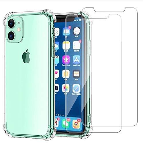  [AUSTRALIA] - Cavie Brands iPhone 11 Clear Case with 2 Screen Protectors, Maximum Shock Absorption Protection, Clear iPhone 11 Case, Compatible with Apple iPhone 11