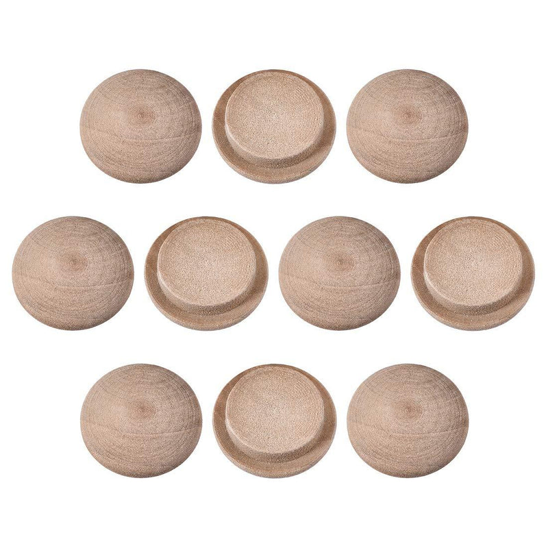uxcell Wood Button Top Plugs 19/32 Inch Cherry Hardwood Furniture Plugs 50 Pack - LeoForward Australia