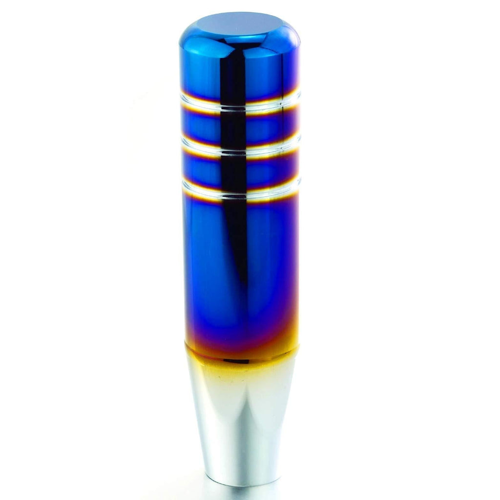  [AUSTRALIA] - Arenbel Long Gear Stick Shift Knob Aluminum Alloy Lever Shifting Shifter fit Most Manual Automatic Cars, Blue(Silver) Blue(Silver)