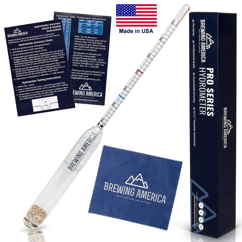 Maple Syrup Hydrometer Density Meter for Sugar and Moisture Content Measurement for Consistently Delicious Pure Syrup – Made in America - BRIX & Baume Scales - Easy Read Red Line Calibrated - LeoForward Australia