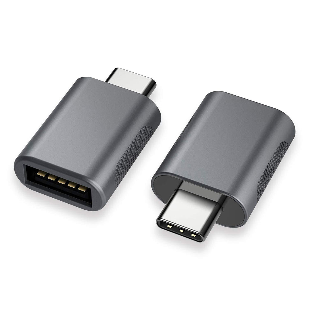 nonda USB C to USB Adapter(2 Pack),USB-C to USB 3.0 Adapter,USB Type-C to USB,Thunderbolt 3 to USB Female Adapter OTG for MacBook Pro2019,MacBook Air 2020,iPad Pro 2020,More Type-C Devices(Space Gray) Space Gray - LeoForward Australia