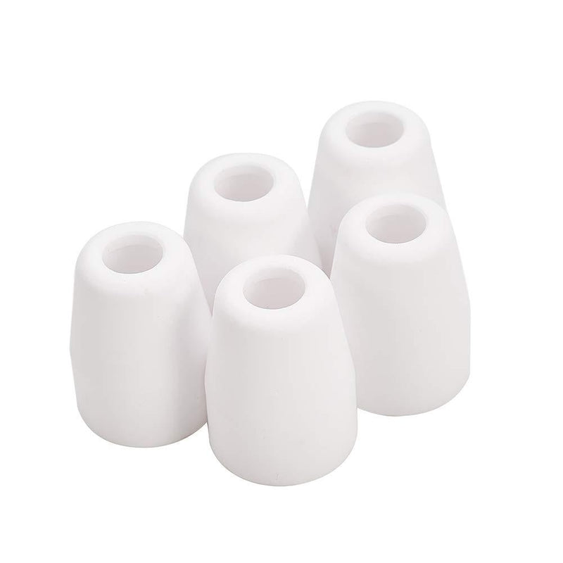  [AUSTRALIA] - Utoolmart 40A Plasma Cutting Ceramic Nozzles Welding Torch Heat Shield Cup Plasma Cutter Consumables Replacement 5pcs