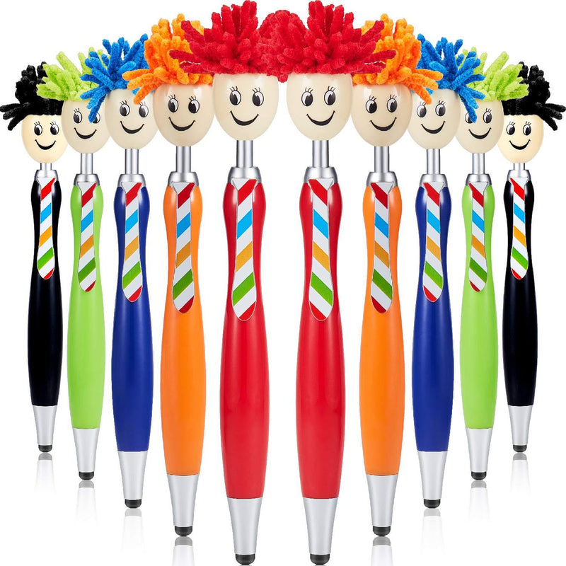  [AUSTRALIA] - Mop Head Pen Screen Cleaner Stylus Pens 3-in-1 Stylus Pen Duster for Kids and Adults (20 Pieces) 20