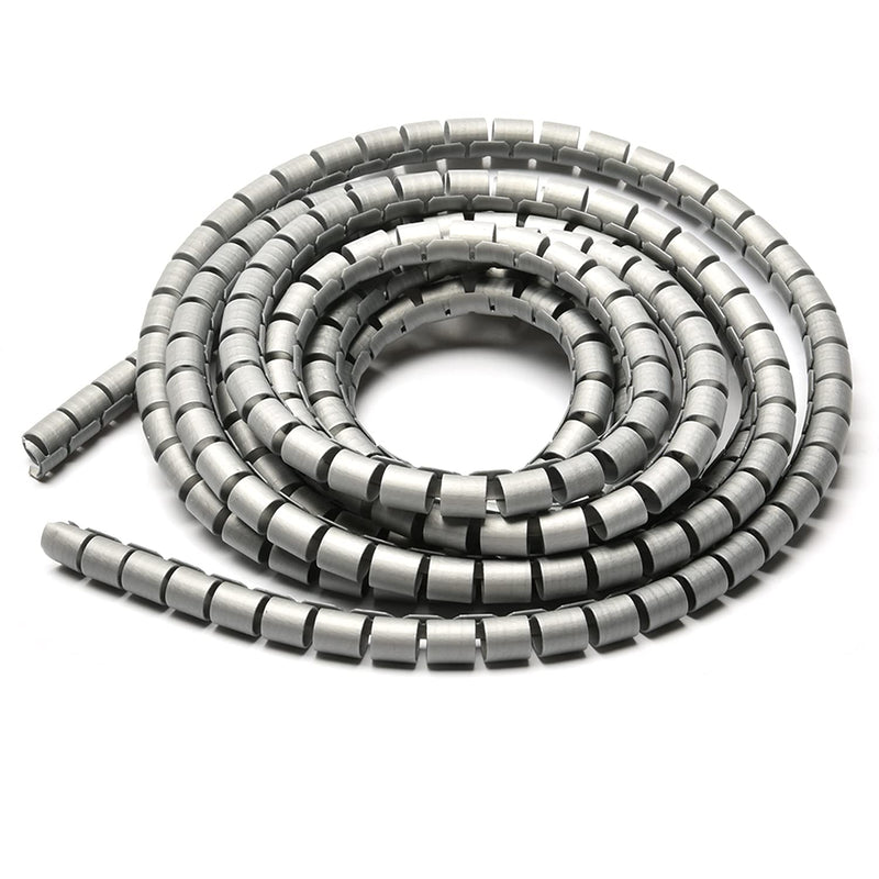  [AUSTRALIA] - Othmro Spiral Cable Wrap Spiral Wire Wrap Cord for Computer Electrical Wire Organizer Sleeve(Dia 10MM-Length 3M Gray) 10mm 3m Gray 1pcs