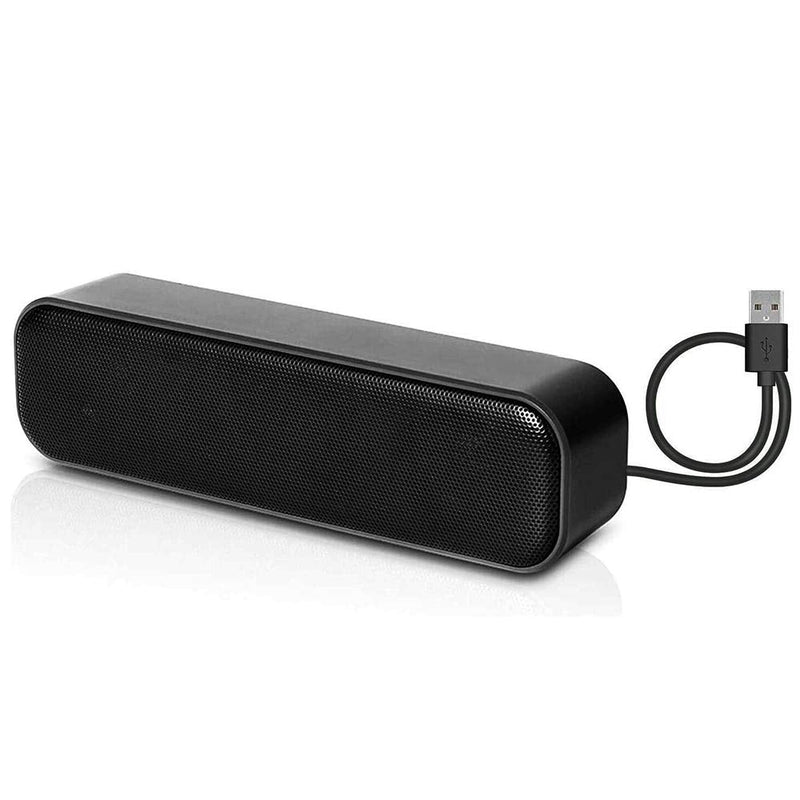  [AUSTRALIA] - HONKYOB USB Computer Speakers,Laptop Speakers Wired USB Powered,Portable Mini Sound Bar PC Speakers for Windows PC,Desktop Computer,Laptops and Checkout Counter with Stereo Sound H058