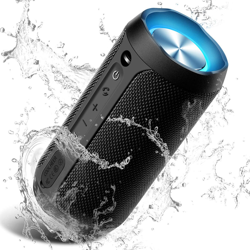 Wireless Speaker Bluetooth, COOCHEER 24W Bluetooth Portable Speaker with Party Light, IP67 Waterproof Portable Wireless Speakers for Outdoor, TWS, 20+Hour Playtime, Built-in mic,Dustproof - LeoForward Australia