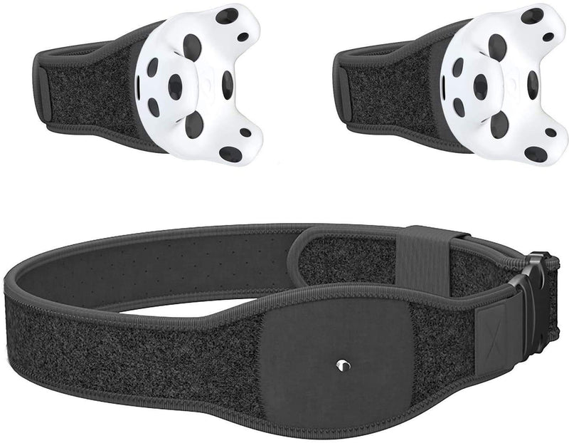  [AUSTRALIA] - Skywin VR Tracker Belt, Hand Strap, and Protective Silicon Skins for HTC Vive System Tracker Pucks - Adjustable Belt, Straps, Protective Skins for VR Vive Trackers (1 Belt + 2 Hand Straps + 2 Skins)