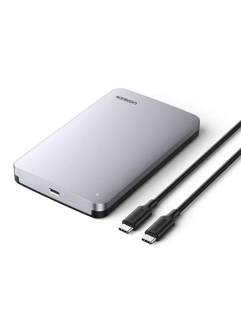  [AUSTRALIA] - UGREEN USB C Hard Drive Enclosure for 2.5" SATA SSD HDD Aluminum USB C to SATA Adapter USB 3.1 Gen 2 Support UASP SATA III Compatible with MacBook Pro Air WD Seagate Toshiba Samsung Hitachi