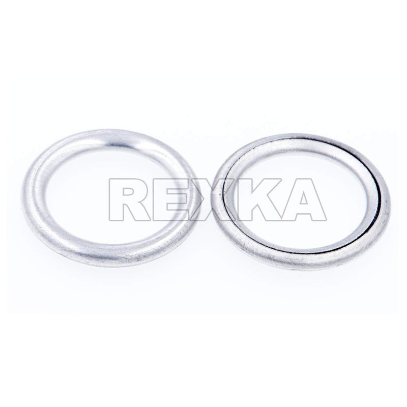 Rexka 15pcs M14 Oil Drain Plug Gasket Compatible with N0138157 Audi Volkswagon Porsche N0138157 - LeoForward Australia