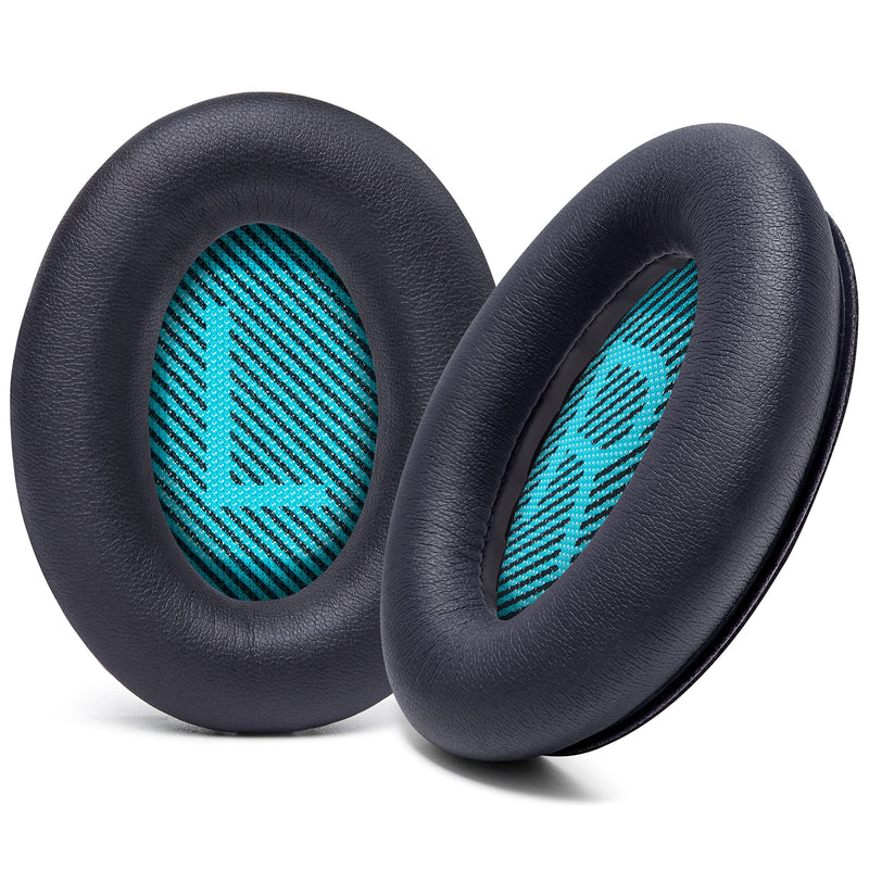  [AUSTRALIA] - WC Wicked Cushions Premium Replacement Ear Pads for Bose Headphones - Compatible with QC15 / QC25 / QC35 & 35 ii / QC2 / AE2 / AE2i / AE2W / Soundlink - Softer Leather, Luxury Memory Foam | Black