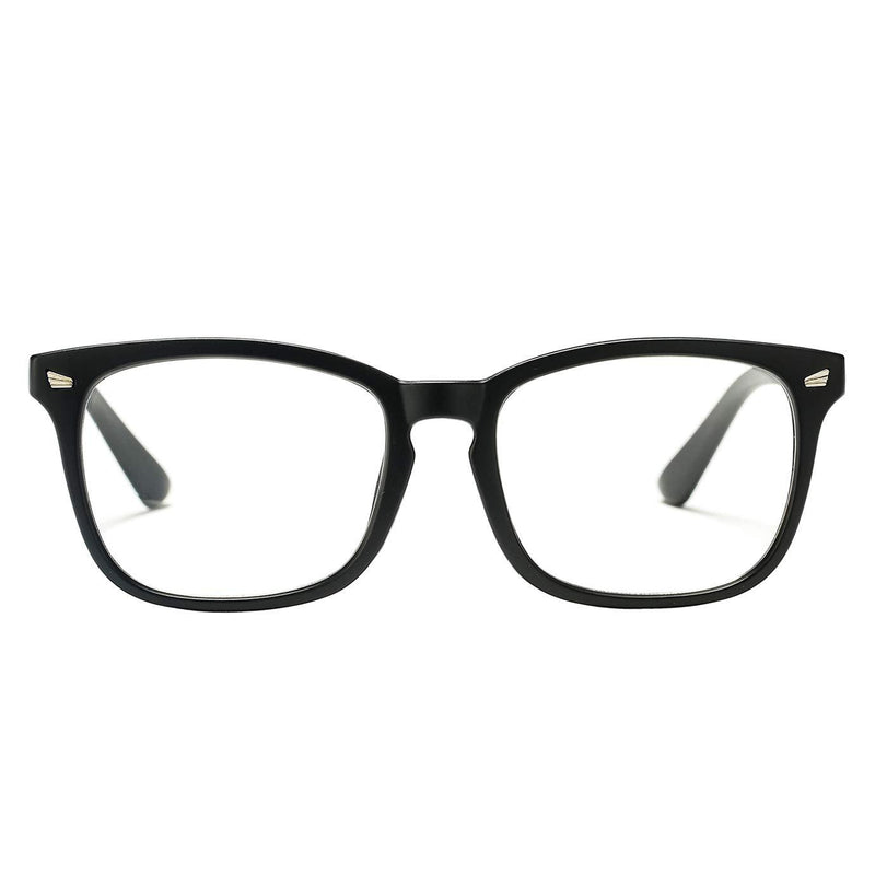  [AUSTRALIA] - Pro Acme Blue Light Blocking Glasses for Women Men Square Computer Eyewear A1 Matte Black 53 Millimeters