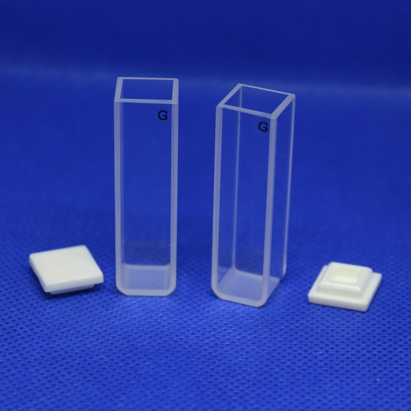 LAB4US Fluorescence Glass Cuvette (2pcs) Fluorescence Cuvettes for Spectrophotometer Cuvettes, 10mm pathlength 1cm, 3.5ml, 4 Clear Windows Fluorometer Cell Cuvette - LeoForward Australia