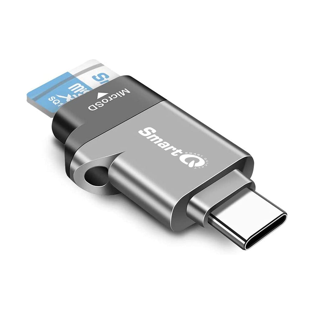 C356 Type-C MicroSD Card Reader with USB 3.0 Super Speed Technology, Supports MicroSDXC, MicroSDHC, and MicroSD for Window, Mac OS X and Andriod (Midnight Grey) Midnight Grey - LeoForward Australia