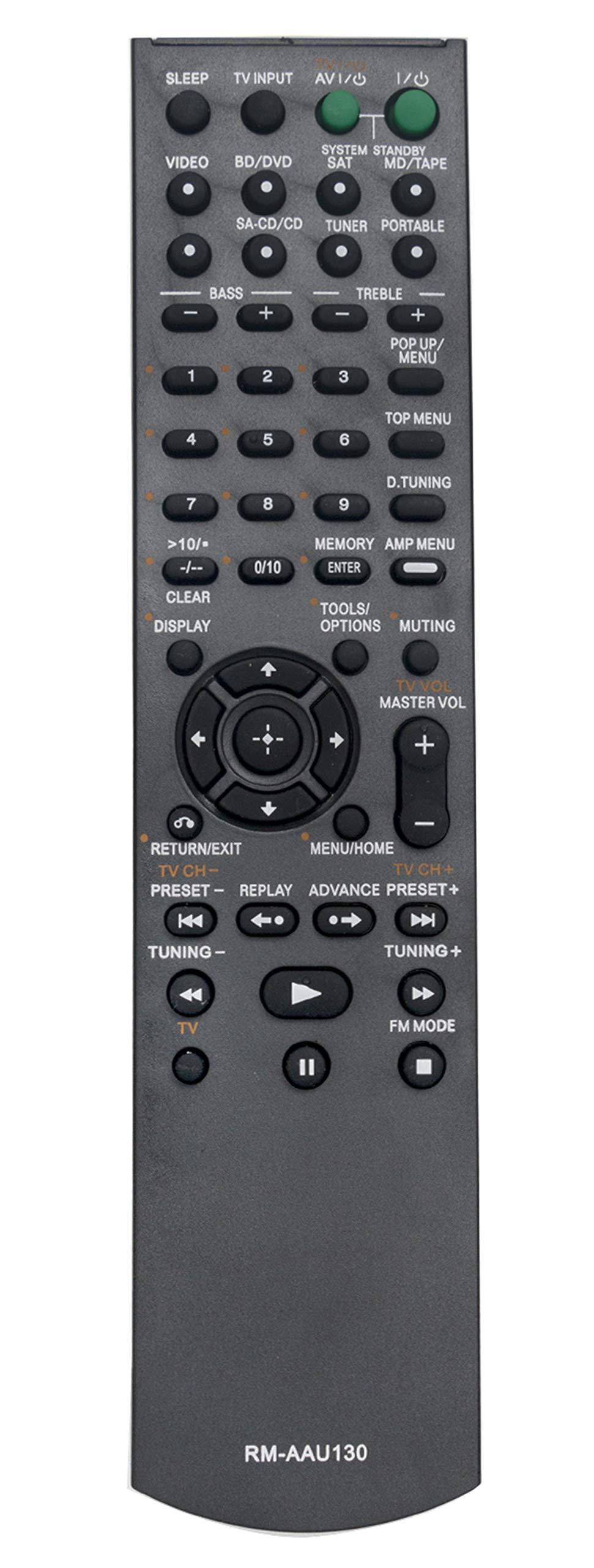 VINABTY RM-AAU130 Replaced Remote fit for Sony STR-DH130 STR-KM7 AV Receiver - LeoForward Australia