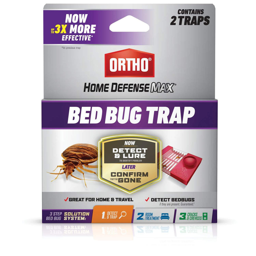 Ortho 0465705 1, 2-Pack Use in Your House or When Traveling, Part of a 3-Step Solution System Bed Bug Trap - LeoForward Australia