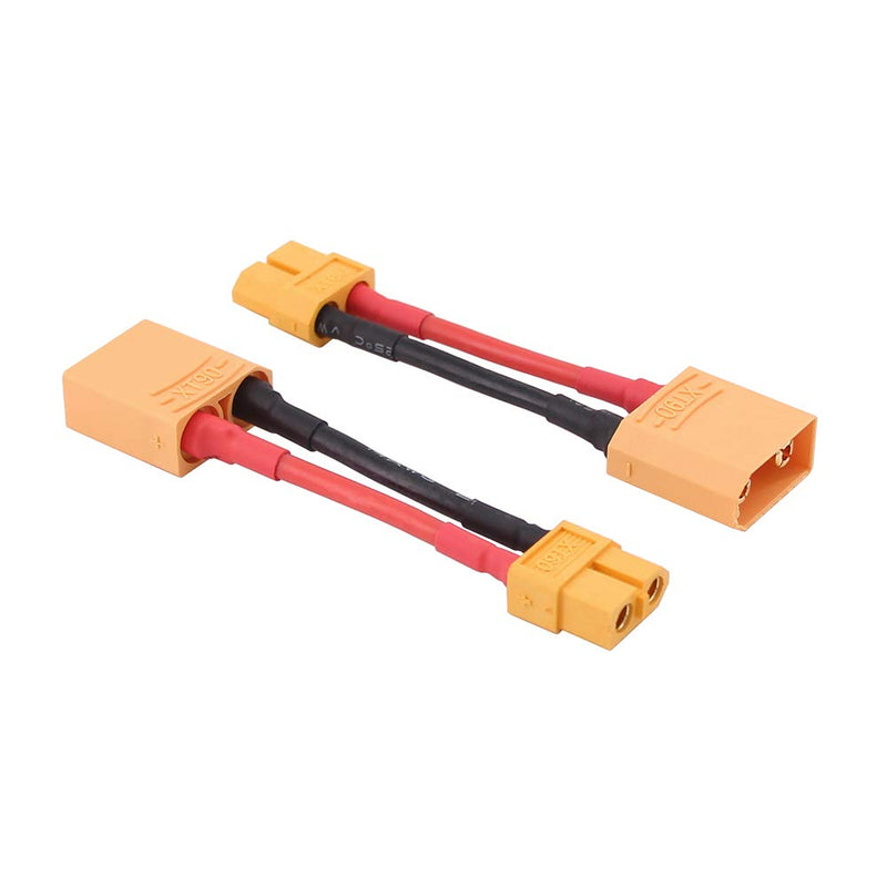  [AUSTRALIA] - OliRC 2pcs Male XT90 to Female XT60 Connector Adapter with 14awg 2in Cable(C96-2)