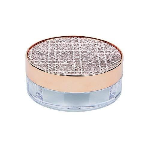 Chris.W Empty Refillable DIY Make-up Loose Powder Case Container with Soft Sponge Puff and Sifter Rhinestone Foundation Cosmetic Box (Gold) Gold - LeoForward Australia
