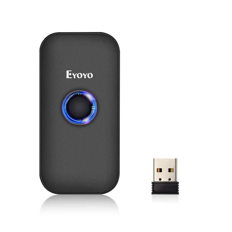  [AUSTRALIA] - Eyoyo Mini 1D Bluetooth Barcode Scanner, 3-in-1 Bluetooth & USB Wired & 2.4G Wireless Barcode Reader Portable Bar Code Scanning Work with Windows, Android, iOS, Tablets or Computers