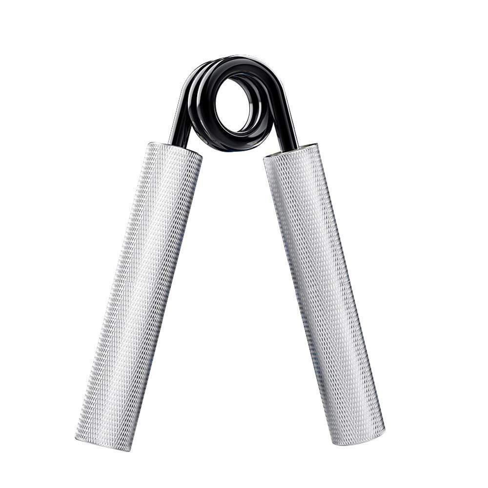  [AUSTRALIA] - Hand Exerciser(Hand Grip Strengthener)，2019 New Pro Hand Grip Strengthener & Forearm Workout, Hands, Forearms,200 LB Fitness Power Gripper (Silver) Silver