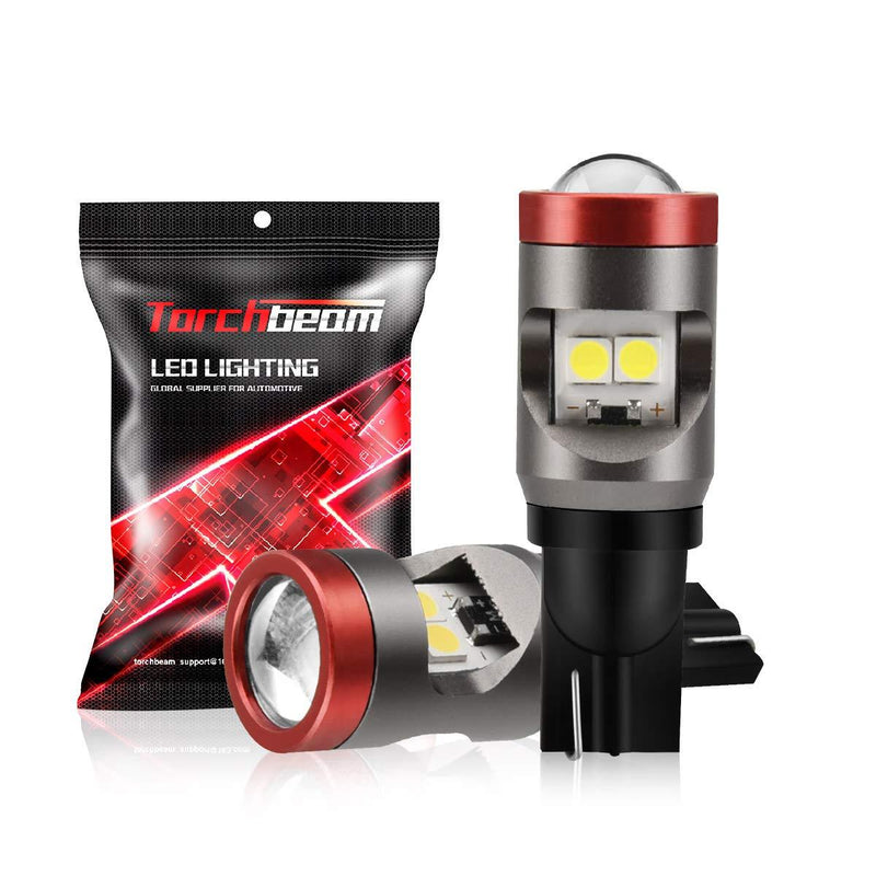 Torchbeam 912 921 LED Bulb T15 Backup Light Bulbs 3030 SMD Chipsets 906 W16W for Back up Brake Reverse Lights 6000K Xenon White (Pack of 2) - LeoForward Australia