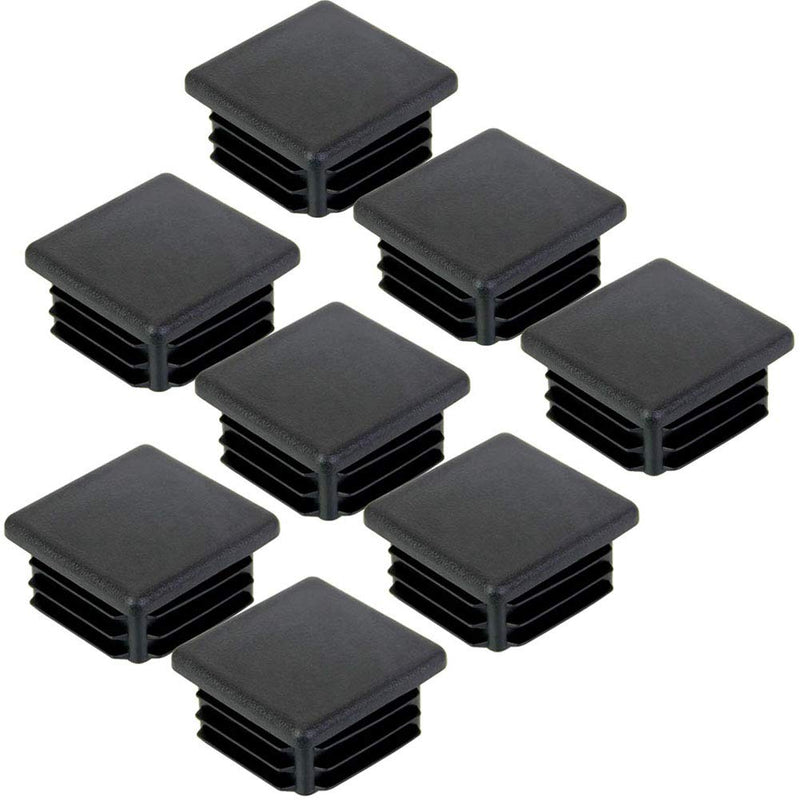  [AUSTRALIA] - 8 Pack 2 Inch Square Plastic Plugs,Hydanle Insert End Caps for Square Tubing Post 8 2inch