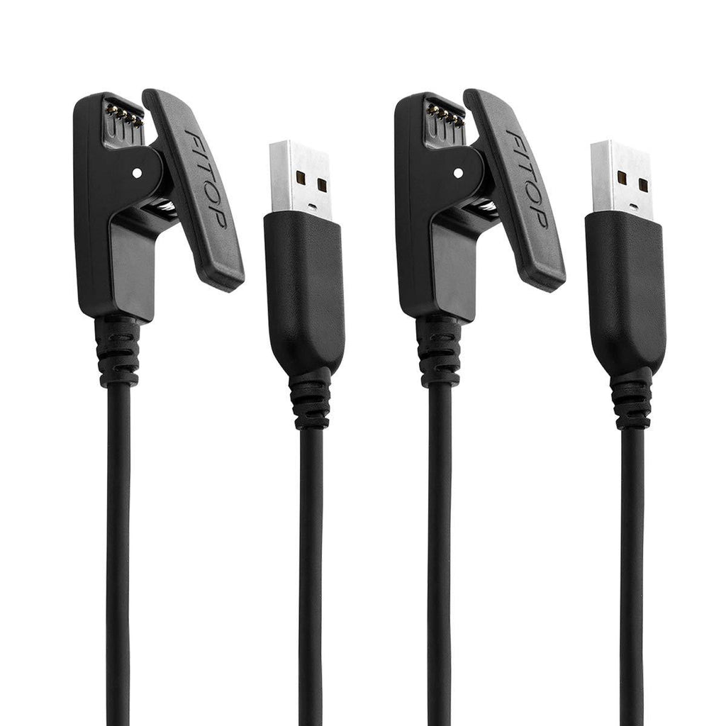  [AUSTRALIA] - 2Pack for Garmin Approach S20/G10 Forerunner 235/35/64/230/630/645/645 Music/735XT/Vivomove HR/Lily Smart Watch Replacement Charger Charging Clip Sync Data Cable