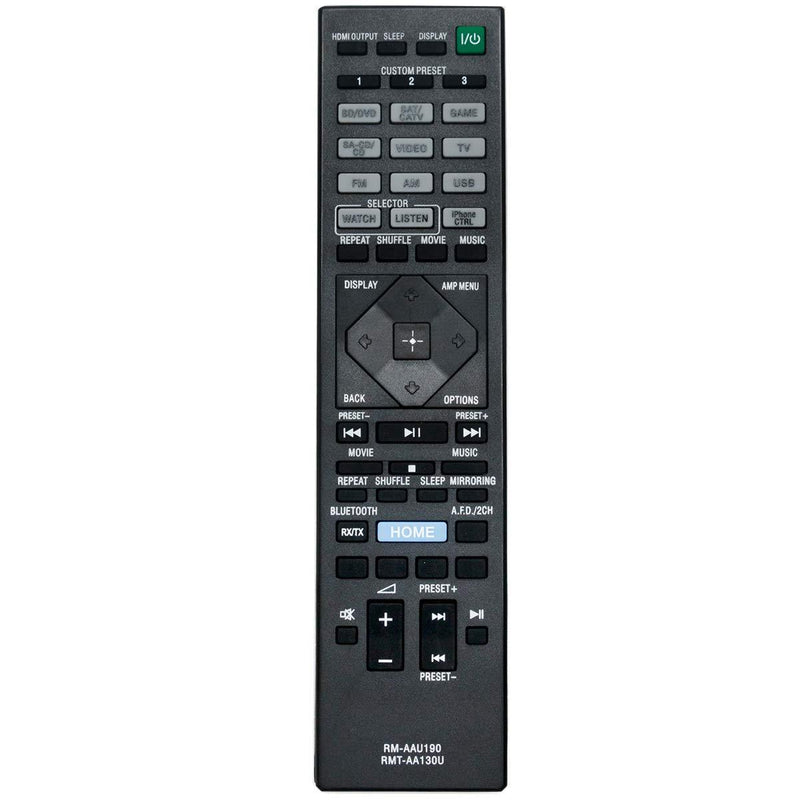 RMT-AA130U RM-AAU190 Replace Remote Control Applicable for Sony STR-DN1060 STR-DN860 STR-DH550 STR-DH750 STRDN1060 STRDH550 STRDH750 Home Theatre AV Receiver - LeoForward Australia