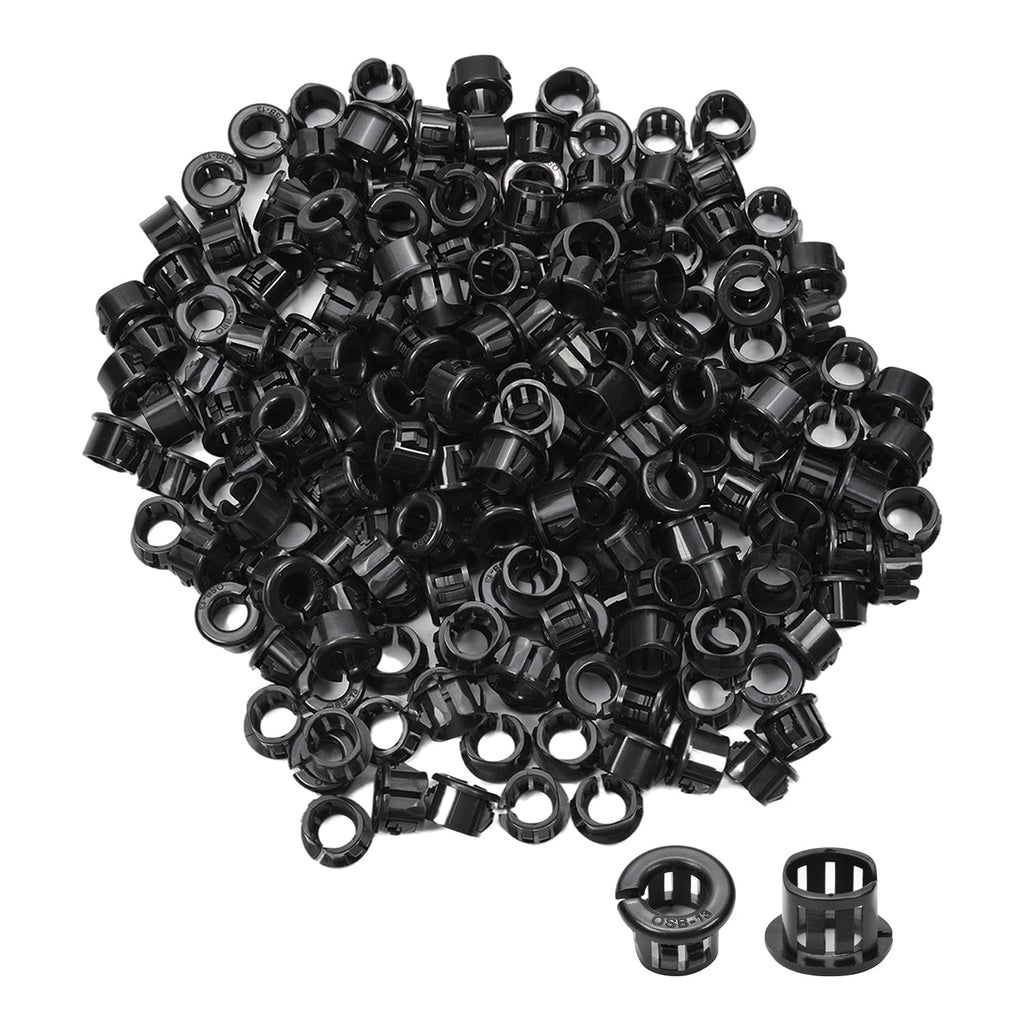 Fielect Hole Plugs OSB-13 Black Nylon Snap in Cable Hose Bushing Grommet Protector Round Snap Panel Locking Hole Plugs Cover Black 13mm 200Pcs Model:OSB-13 - LeoForward Australia