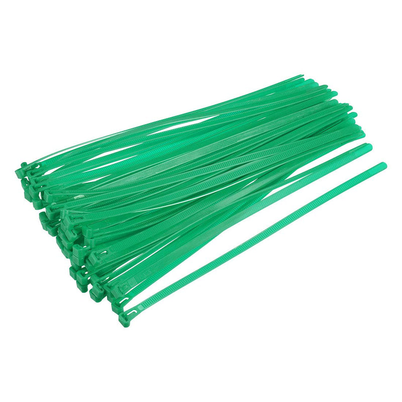  [AUSTRALIA] - uxcell 40pcs Reusable Cable Ties 18 Inch x 0.3 Inch Adjustable Nylon Zip Ties Wraps Green