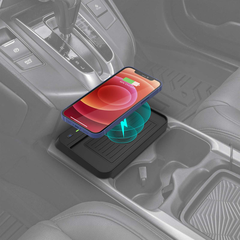  [AUSTRALIA] - CarQiWireless Wireless Charger for Honda CRV 2019 2018 2017 Car Charging Charger, Center Console Holder Storage Box with Cell Phone Wireless Charging Pad Mat for CR-V Interior Accessories
