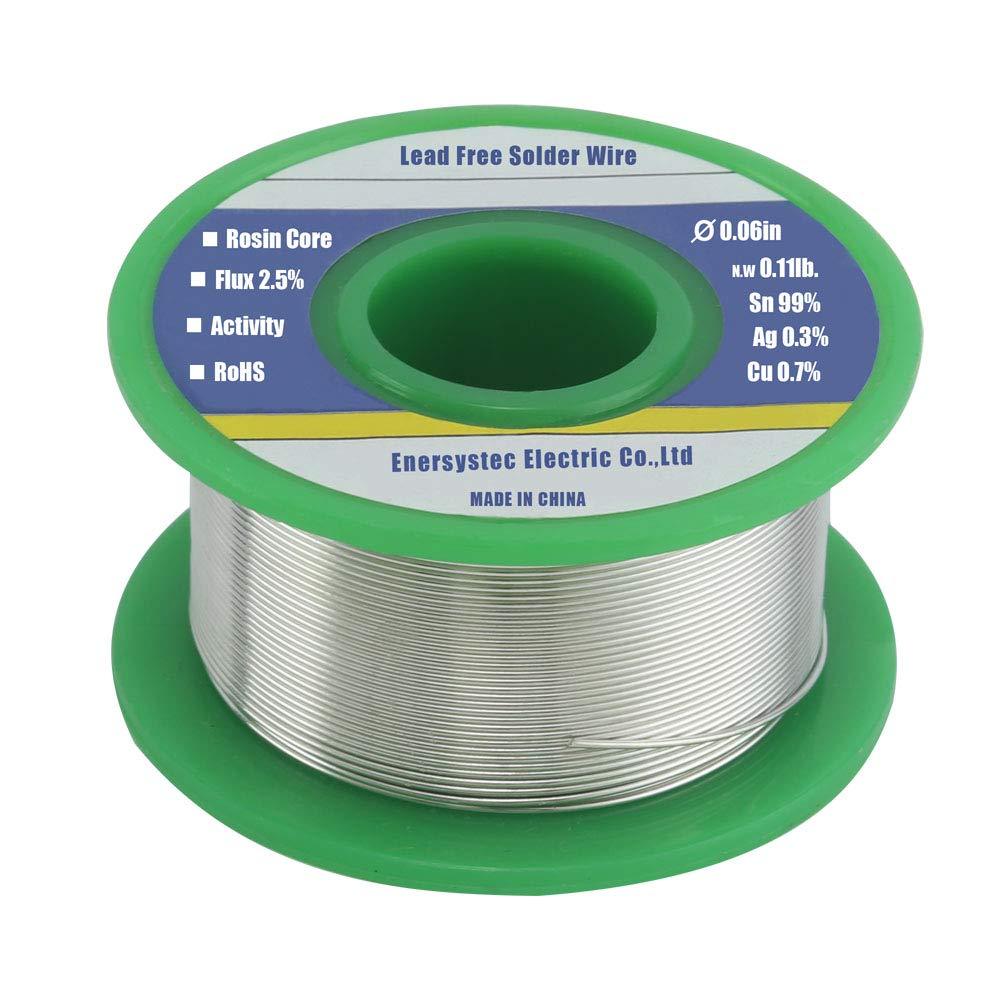  [AUSTRALIA] - Solder Wire Lead Free Rosin Core Flux 2.5% 0.06in 1.76oz Sn99 Ag0.3 Cu0.7 Flow for High Precision Electronics Soldering DIY Repair