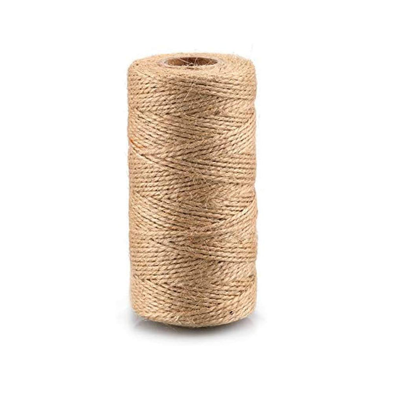  [AUSTRALIA] - 328 Feet Natural Jute Twine Craft Twine Best Industrial Packing Materials Heavy Duty Natural Twine Christmas Twine Durable Packing String 1Pcs/328 Feet