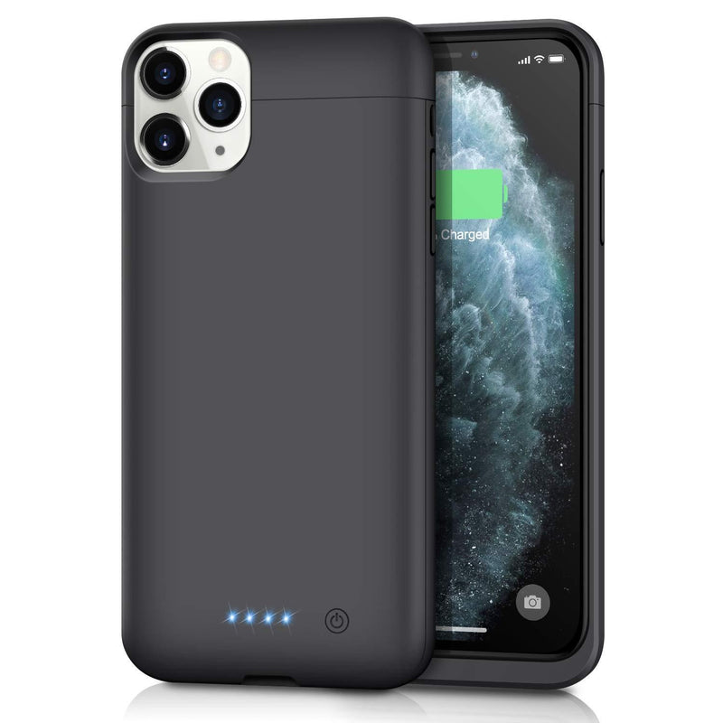  [AUSTRALIA] - Battery Case for iPhone 11 Pro Max, Upgraded 6500mAh Portable Charging Case Protective Charger Case Extended Battery Pack for iPhone 11 Pro Max [6.5 inch]-Black