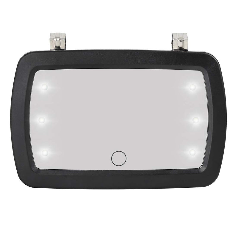 X AUTOHAUX Car Sun Visor Mirror Clip on Vanity Mirror Makeup Sun Shading Cosmetic Mirror with Touch Screen LED Lights - LeoForward Australia