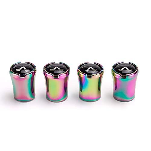 RUI 4 pcs Zinc Alloy Colorful Tire Valve Caps Apply to for Infiniti - LeoForward Australia