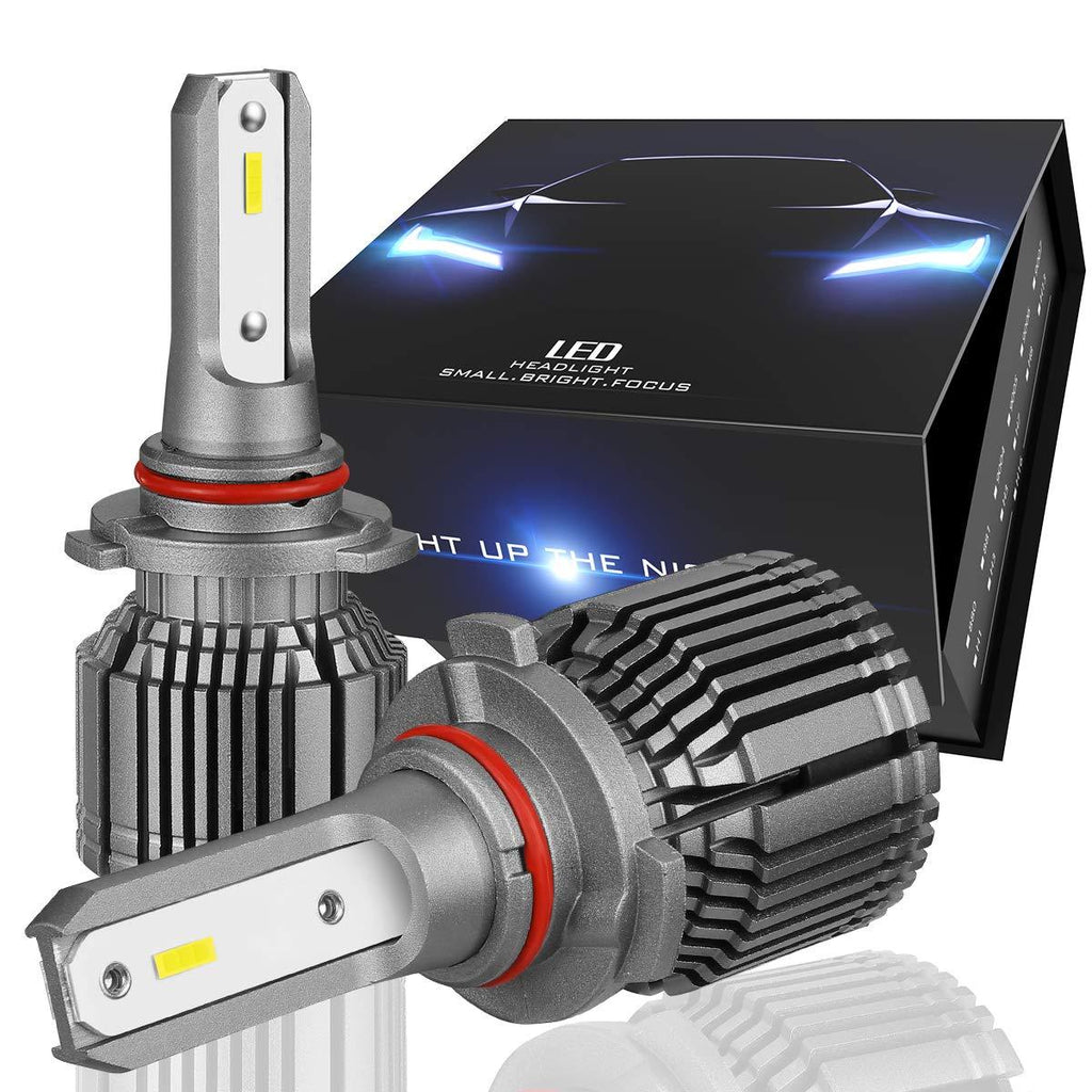  [AUSTRALIA] - NUVISION LIGHTING Pair 9005 HB3 10000 Lumens 60W LED Headlight High/Low Beam Fog Lamp Light Bulbs Conversion HID Kit with Fan (NVL-CFS-9005) 9005/HB3/H10
