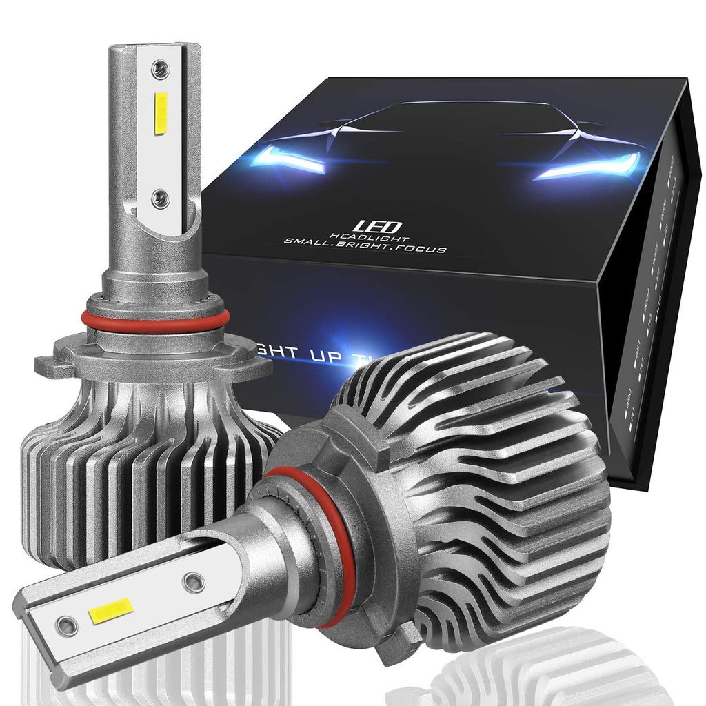  [AUSTRALIA] - NUVISION LIGHTING Pair 9005 HB3 Slim Bulbs 10000 Lumens 60W LED Headlight High/Low Beam Fog Light Conversion HID Kit Slim Design (NVL-SLS-9005) 9005/HB3/H10