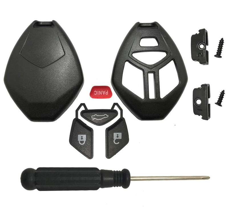 [AUSTRALIA] - Horande Replacement Key Fob Case fits for Mitsubishi Eclipse Galant Lancer Outlander Keyless Entry Remote Key Fob Shell Blank Cover Replacement Case